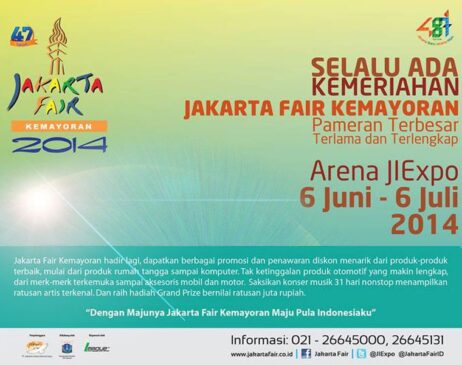 Jakarta Fair Kemayoran 2014 diikuti 2.650 perusahaan