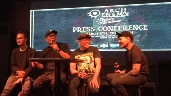 Ada 6 band pembuka Konser Arch Enemy di kota Peruri, Jakarta