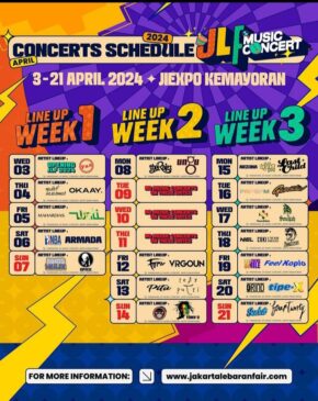 Jadwal Konser Musik Jakarta Lebaran Fair