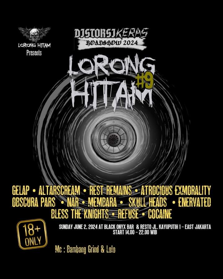Lorong Hitam #9 Persembahkan "Distorsi Keras Roadshow 2024"
