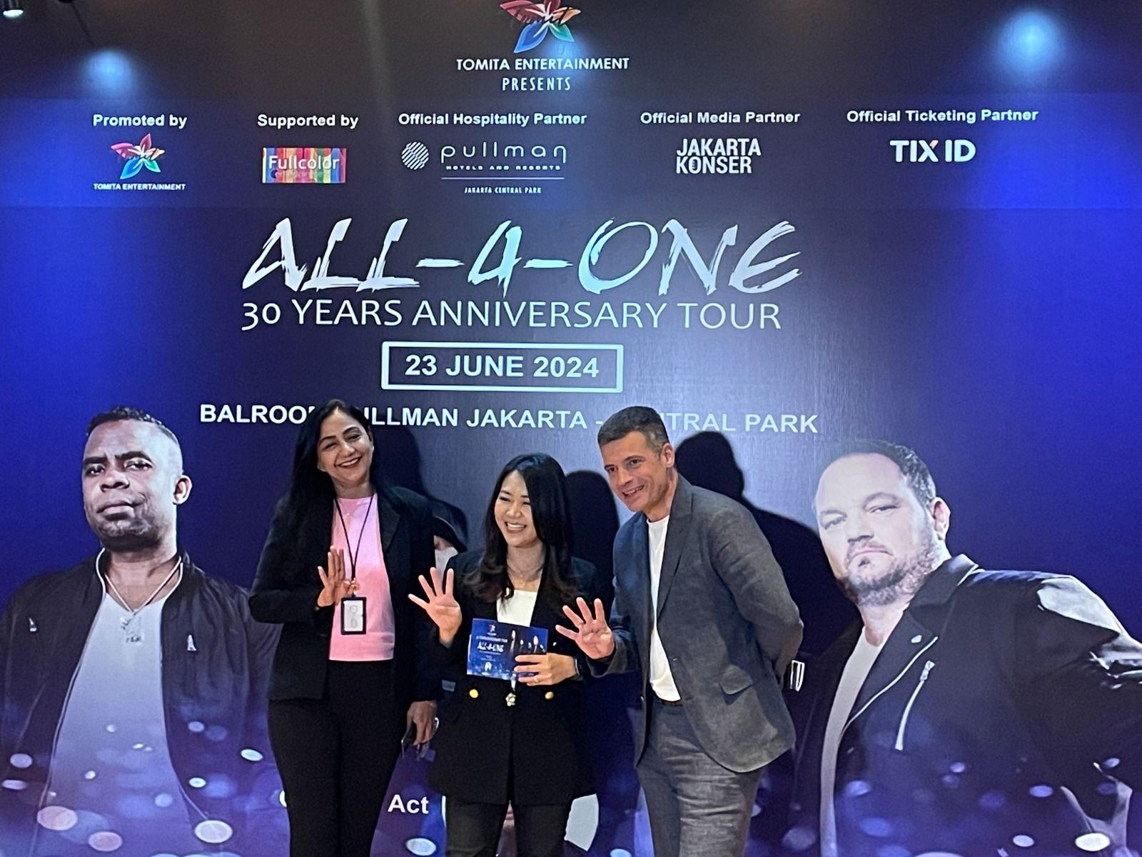 Christian Bautista Manggung bareng All-4-One di Jakarta Juni 2024