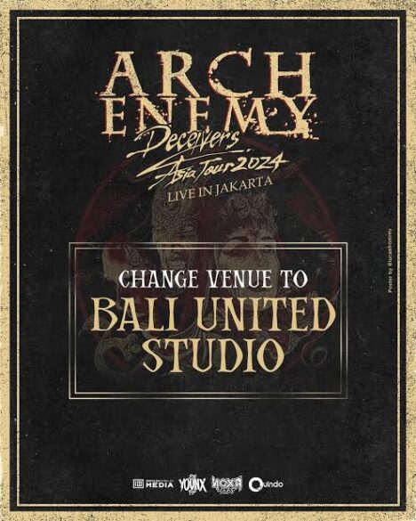 Pindah Venue konser Arch Enemy di Jakarta