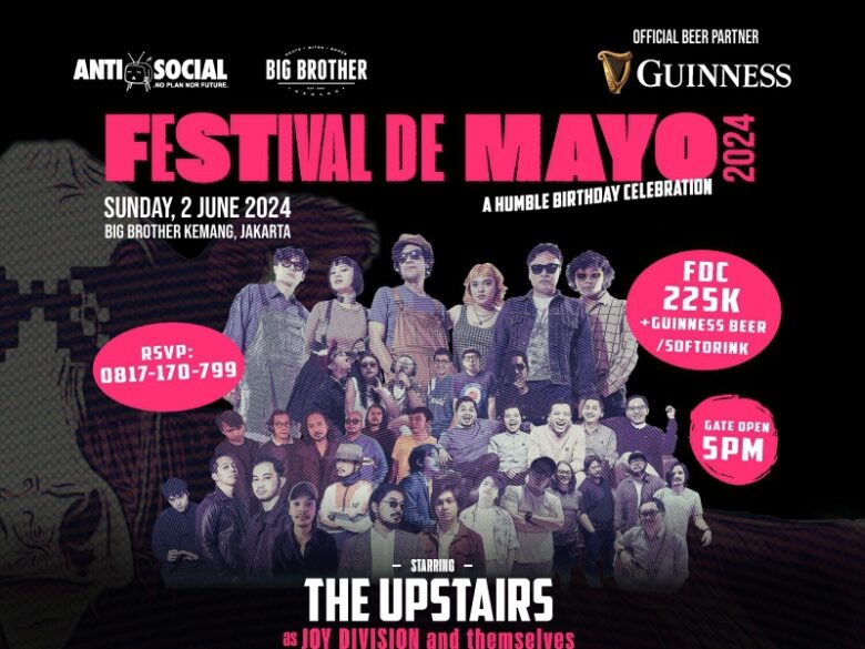 Festival de Mayo 2024 Menampilkan The Upstairs, Ballads of The Cliché dan Lipgloss