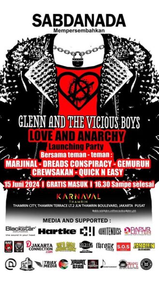 Glenn and The Vicious Boys Garap Launching Album Baru
