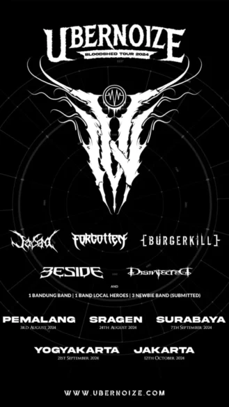 UBERNOIZE dengan Rangkaian BLOODSHED TOUR 2024 Akan Hantam Kalian di 5 Kota