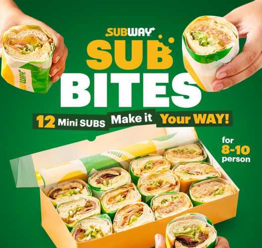 Subway Memperkenalkan SUBBITES, Kudapan Sempurna untuk Segala Acara