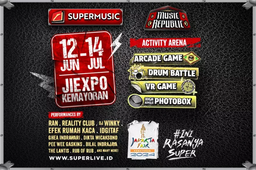 Supermusic Concert Kobarkan Jakarta Fair 2024, Ada RAN, Pee Wee Gaskins, Sampai Efek Rumah Kaca