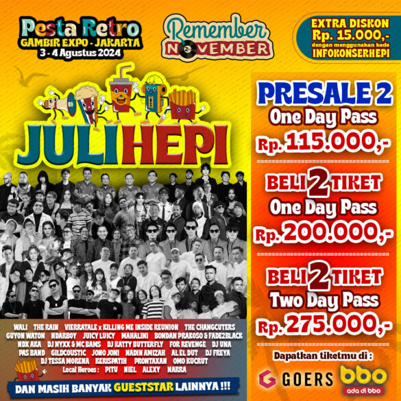 Acara Remember November Fest 2024 Hadirkan Seniman Lintas Genre