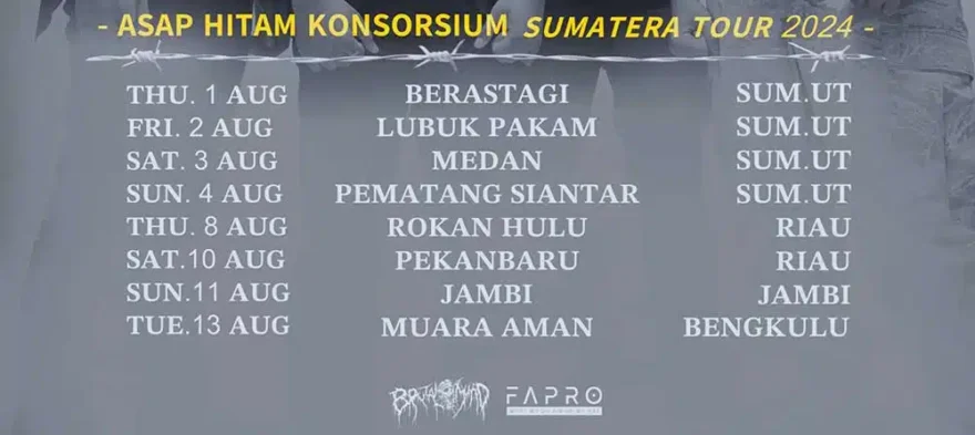 Pourriture Tur Sumatera Dengan Letupan Brutal Death Metal Khas Kejahatan Industri
