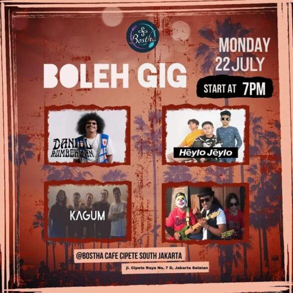 Gasskeeeunnn boleh Gig persembahan Boleh Music di bostha cafe