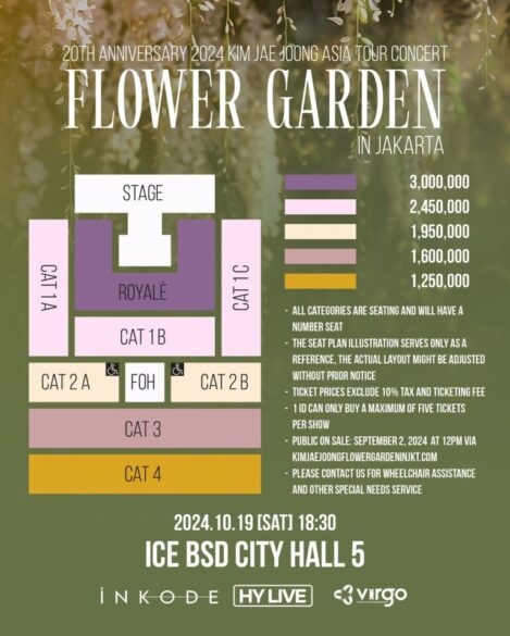 Kim Jae Joong 20th Anniversary Asia Tour Concert “Flower Garden” di Jakarta