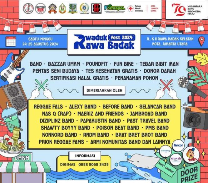 Waduk Rawa Badak Fest 2024 Jakarta Utara