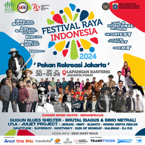 Gratis nih Festival Raya Indonesia 2024 Spesial HUT ke-79 RI di Lapangan Banteng 30 Agustus-1 September 2024