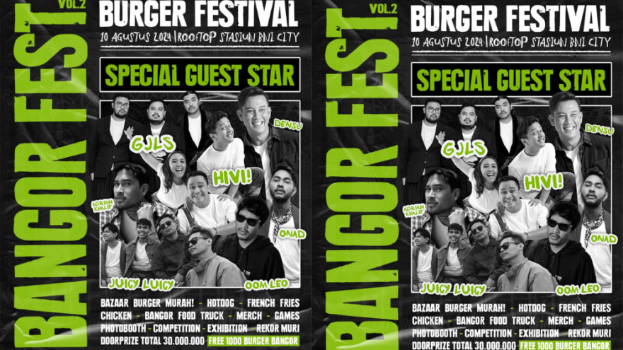 Acara Gratis Bangor Fest Vol.2 di Stasiun BNI City 10 Agustus 2024