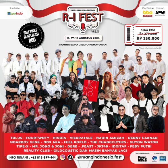 Harga Tiket RI Fest 2024 Merdekakan Kantong di JIEXPO Kemayoran