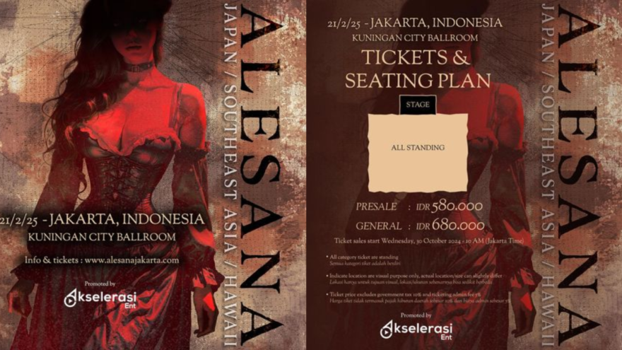 Alesana akan Tur di Asia Tenggara dan Mampir Fix ke Jakarta, 21 Februari 2025