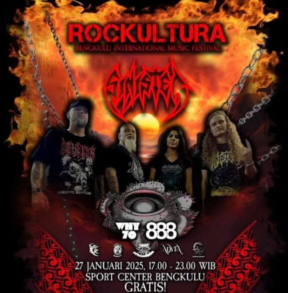 Sinister Akan Tampil di Bengkulu International Music Festival Rockultura 2025