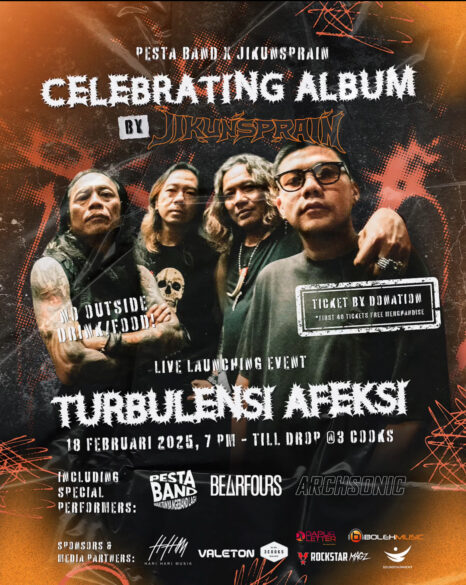 Jikunsprain Rayakan Pesta Album Barunya “Turbulensi Afeksi”