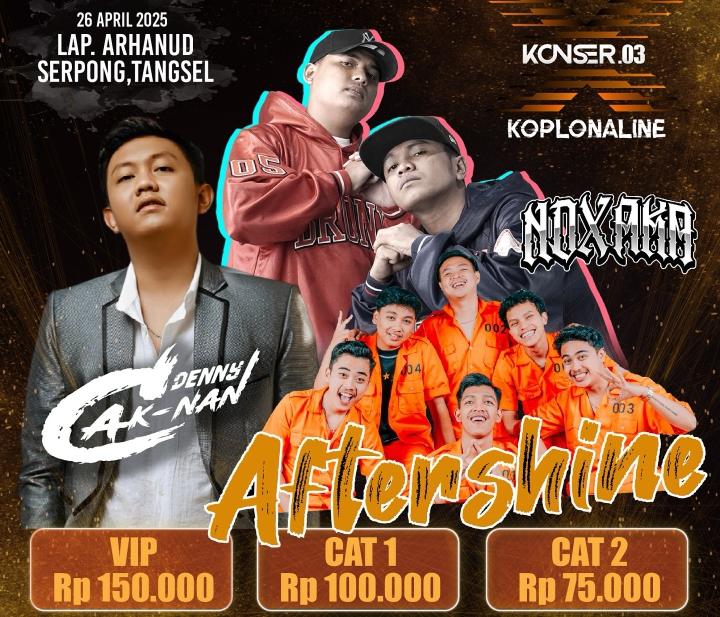 Konser X.03 Koplonaline Siap Gemparkan Tangerang Selatan, Suguhin Denny Caknan, NDX AKA & Aftershine