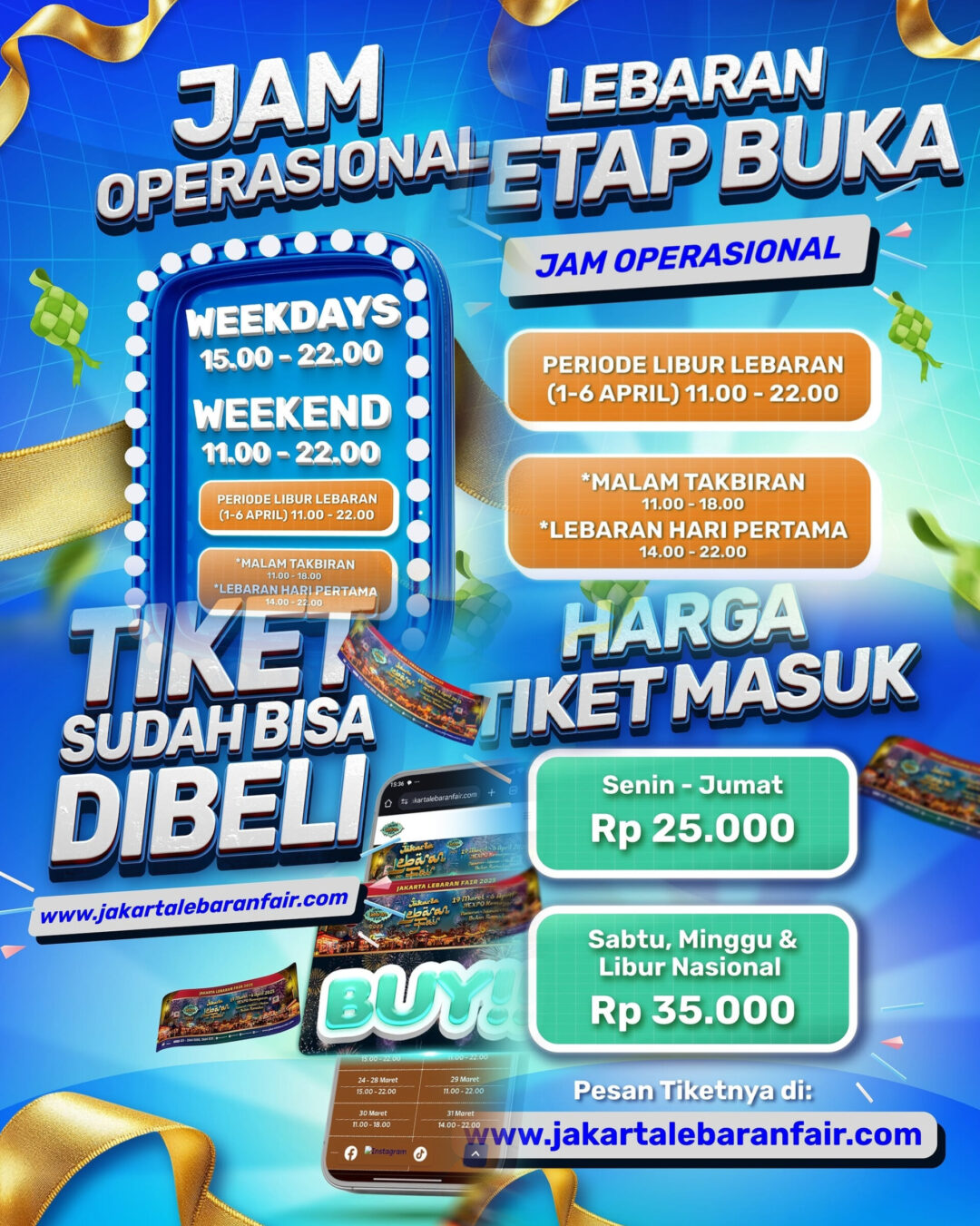 Jam Buka & Tutup Jakarta Lebaran Fair 2025