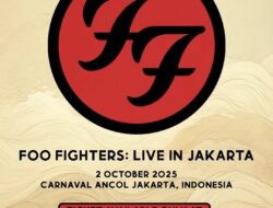 Tiket konser Foo fighters di Carnaval Ancol 2 Oktober 2025