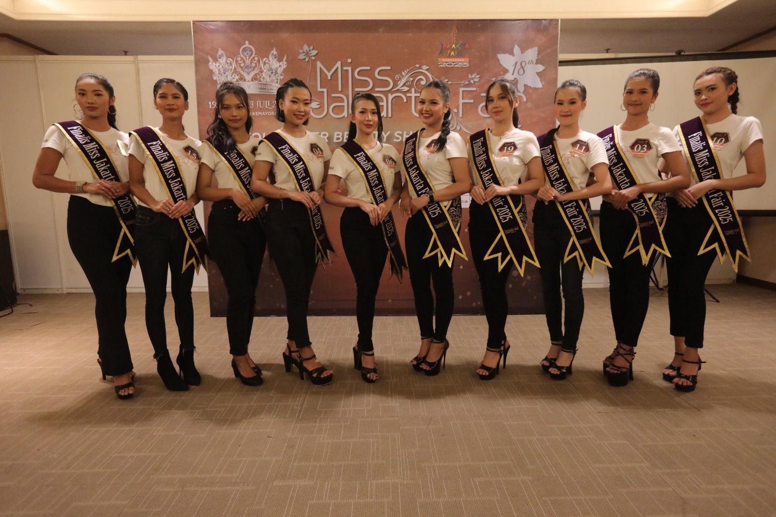 Deretan Finalis 10 Besar Miss Jakarta Fair 2025