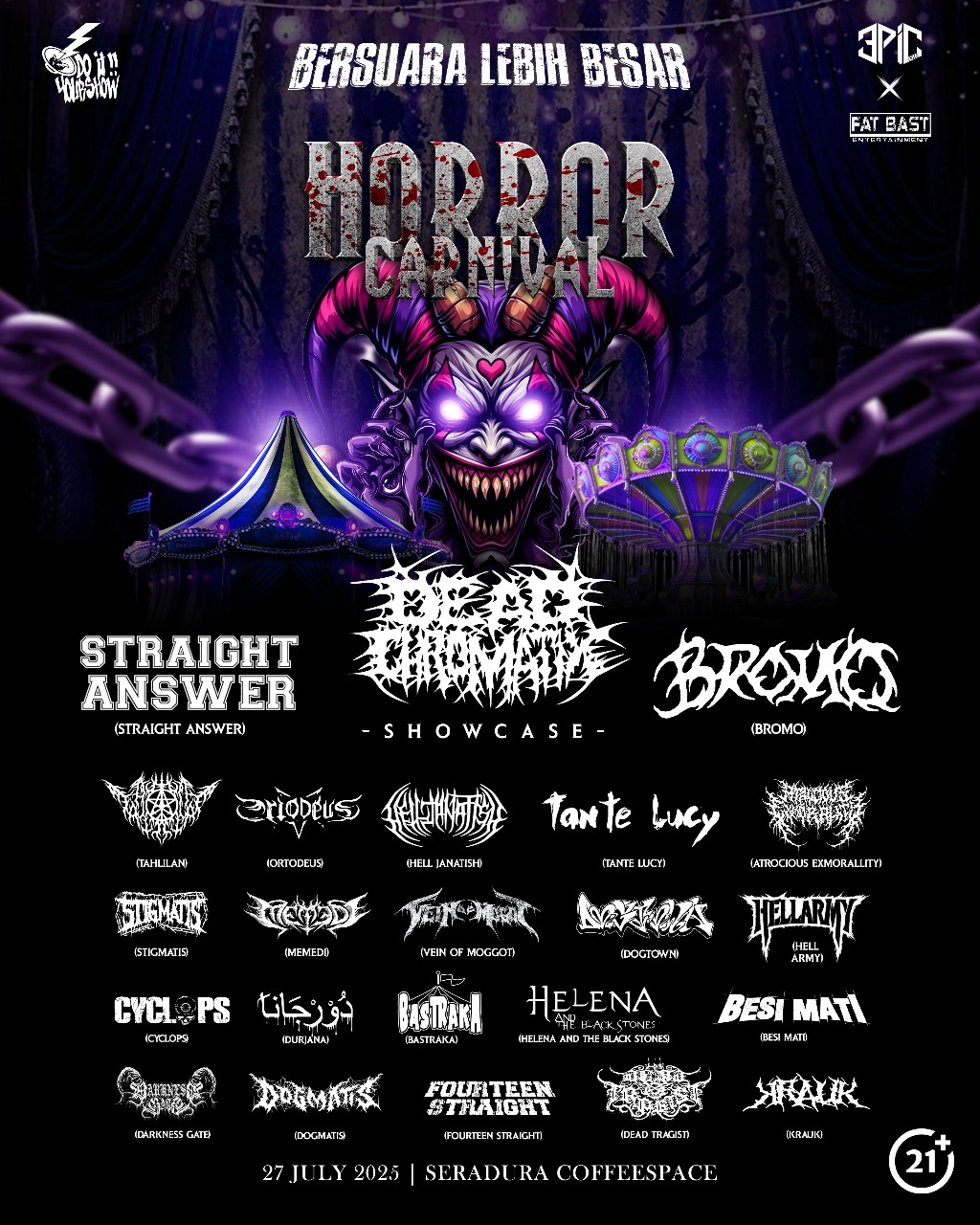 HORROR CARNIVAL: Bersuara Lebih Besar Bersama Dead Chromatix