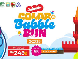Jakarta Color and Bubble Run 2025 27 July 2025 pakai Konsep Fun Run digelar di TMII