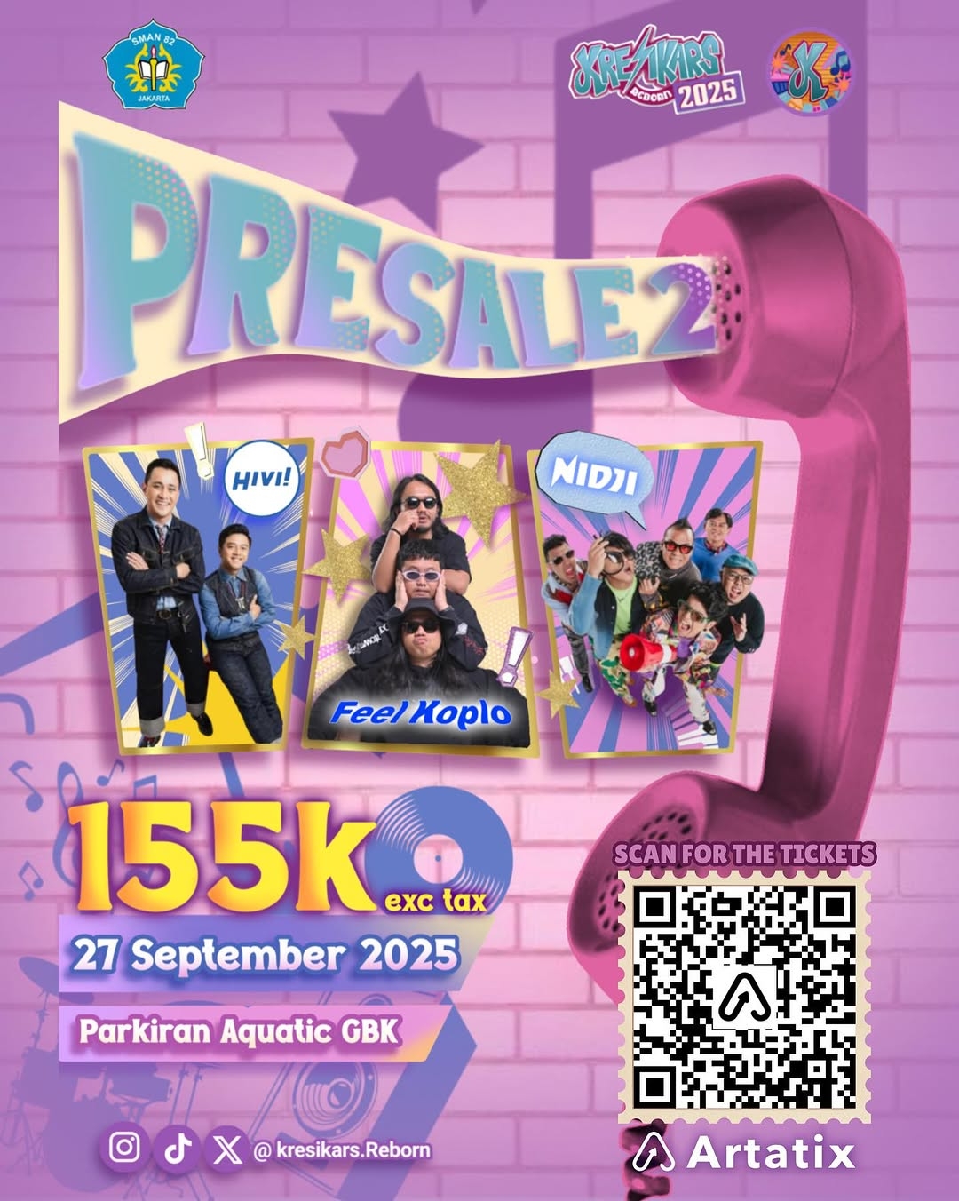 Kresikars Reborn 2025 Hadirkan HIVI!, Nidji, dan Feel Koplo di GBK Senayan