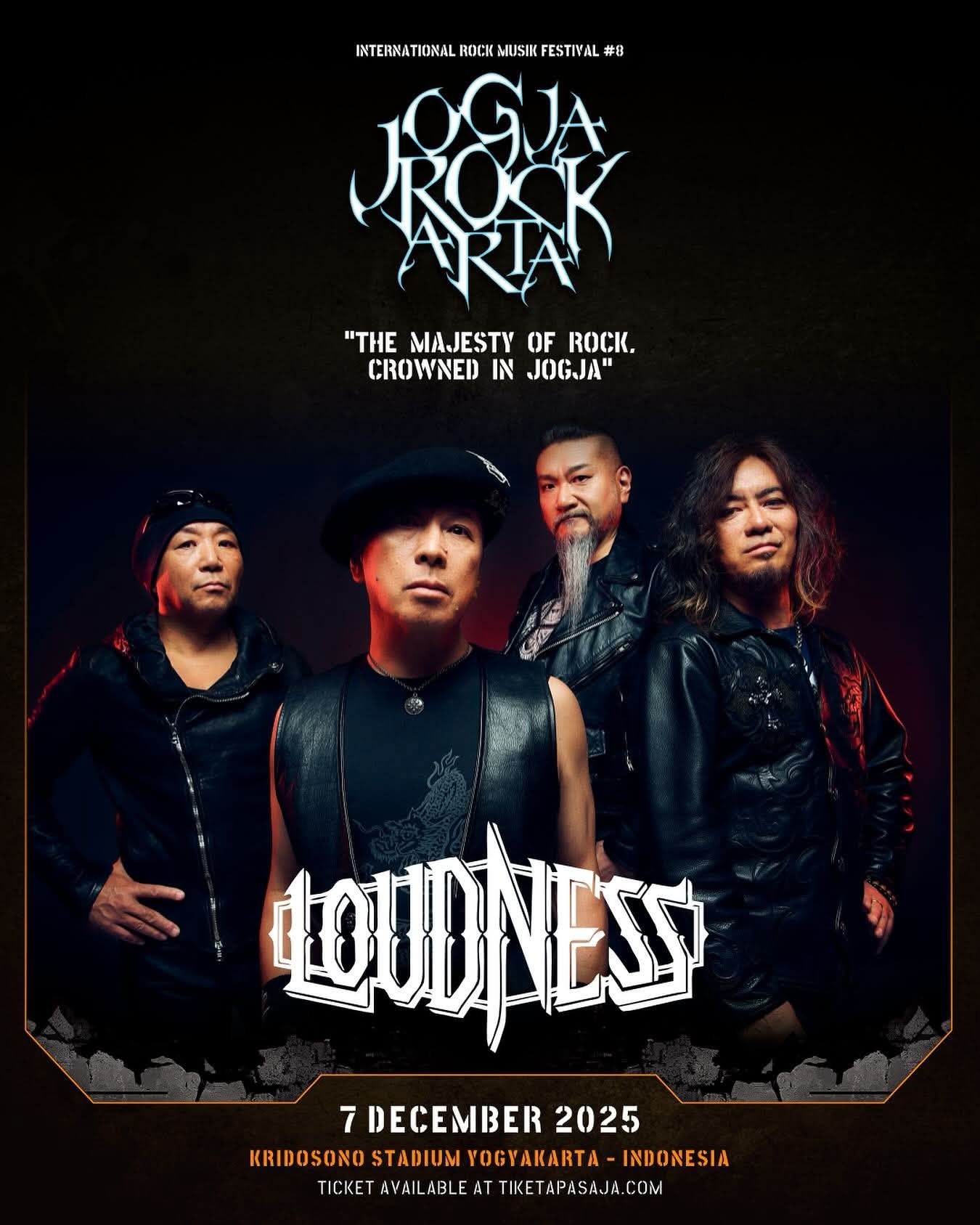 Loudness Siap Guncang JogjaROCKarta 2025 di Yogyakarta, 7 Desember