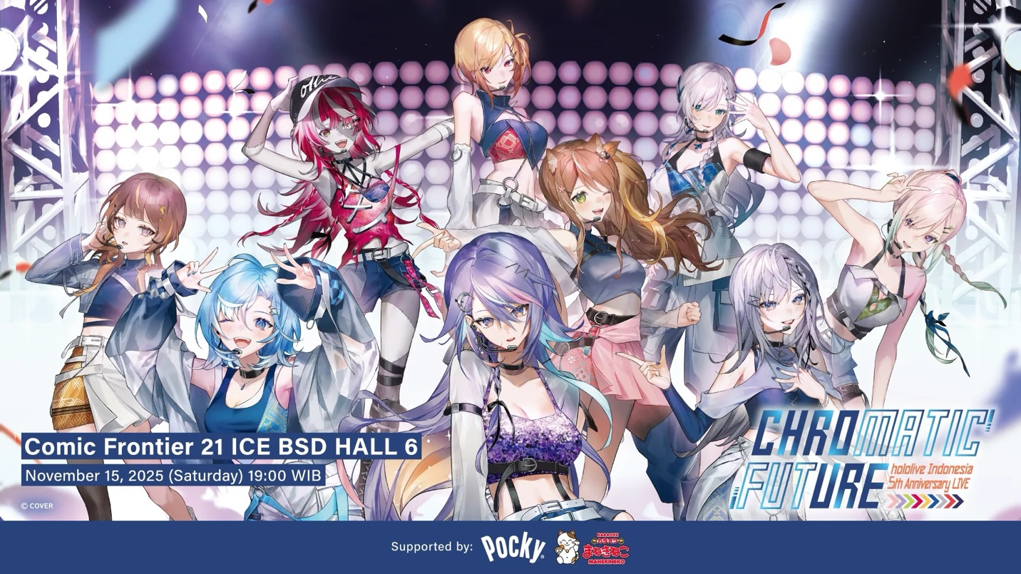 hololive Indonesia Rayakan 5 Tahun dengan Konser Perdana Bertajuk Chromatic Future