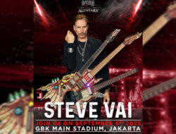 Gitaris Legendaris Steve Vai Bakal Tampil di Konser DEWA 19 di Jakarta