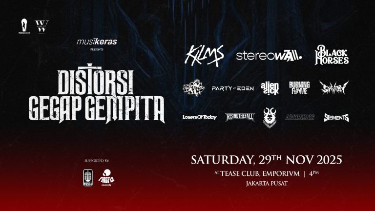 Musikeras Kibarkan Gigs keras perdana Lewat “Distorsi Gegap Gempita”
