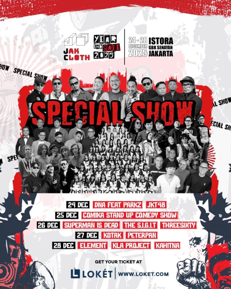 Jakcloth Year End Sale 2025 Selalu Fashion dan Musik Kembali di Istora Senayan Jakarta