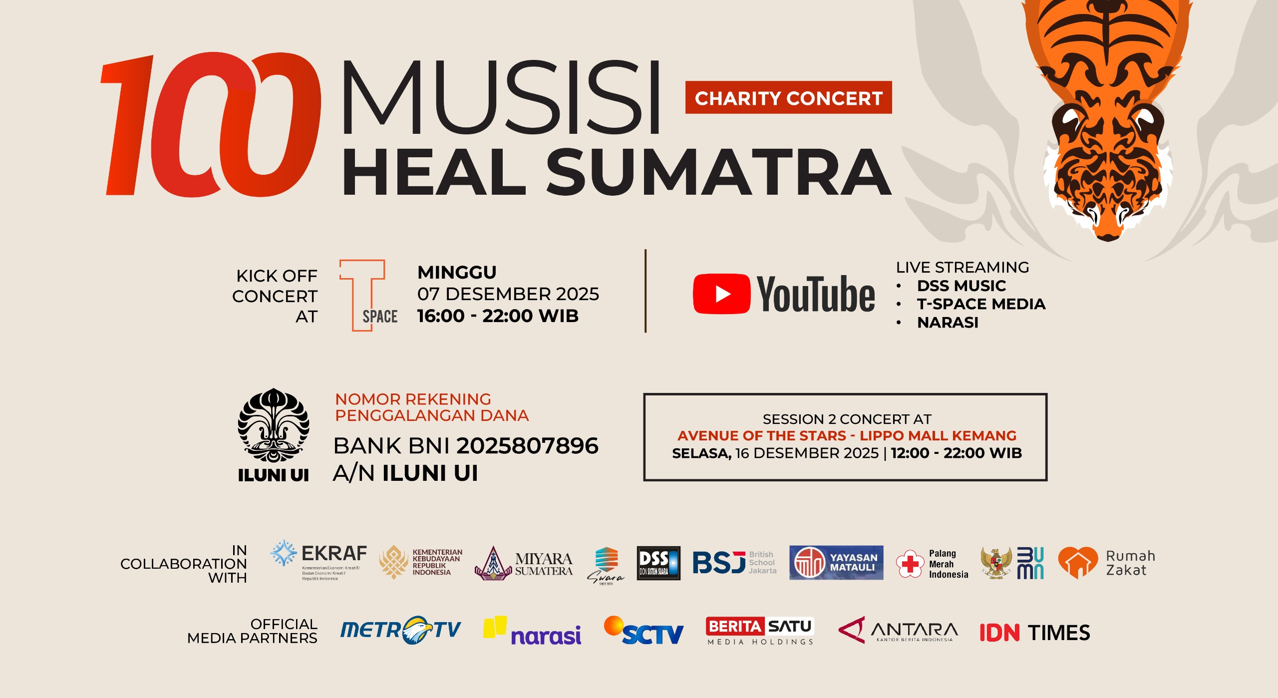 Aksi Kemanusiaan 100 Musisi Heal Sumatra Himpun Dukungan Publik bagi Korban Banjir dan Longsor