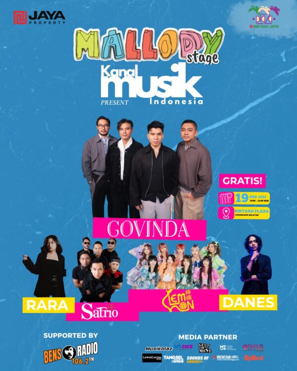 MALLODY Stage Hadir di Bintaro Plaza, Govinda Siap Guncang Panggung 19 Desember 2025