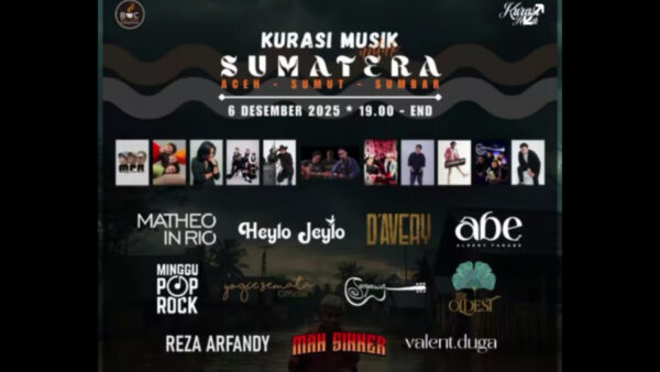 Kurasi Musik Indonesia Gelar Konser Amal “Kurasi Musik untuk Sumatera” di Tebet