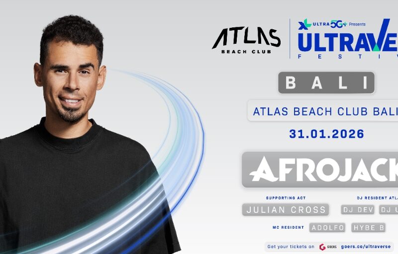 Afrojack Tampil di Ultraverse Festival Bali, Terhubung ke Jakarta dan Surabaya Lewat XL Ultra 5G+