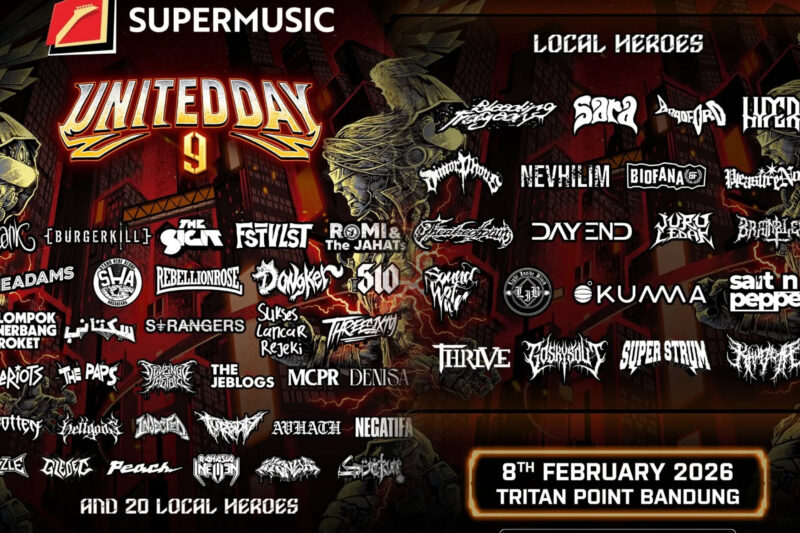 Supermusic United Day 9 Digelar di Bandung, Hadirkan Slank hingga Burgerkill