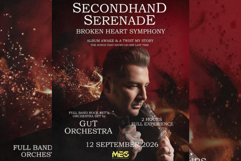 Konser Secondhand Serenade Jakarta 2026: “Broken Heart Symphony” Digelar di NICE PIK 2